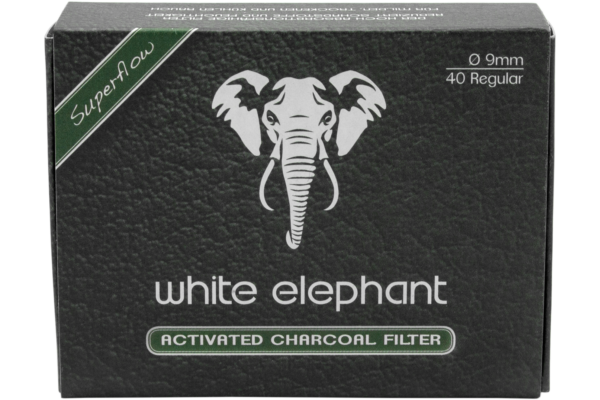 White Elephant Aktivkohle Filter 9mm 40er Packung