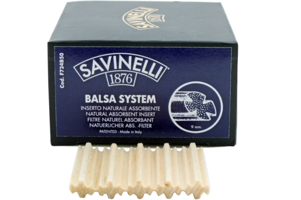 Savinelli Balsa Minibox 9mm mit Schachtel und Filtern