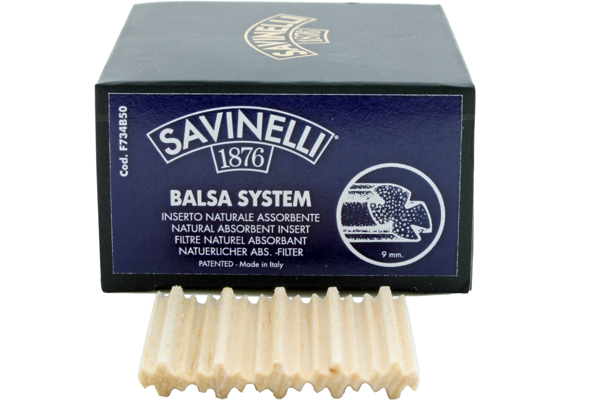 9 mm Minibox mit 50 Stück Savinelli Balsafilter 6 mm Minibox mit 100 Stück 