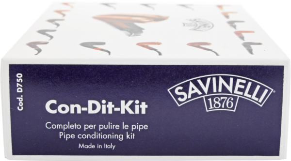 Savinelli-Con-Dit-Kit-Basic Box mit Aufschrift nahe