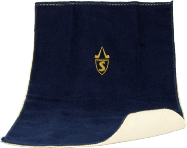 Savinelli Magic Cloth ausgebreitet dunkelblau mit Savinelli-Emblem