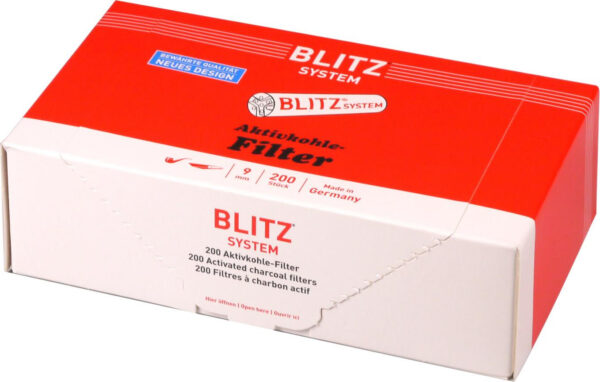 Blitz - System 9mm Aktivkohlefilter - Inhalt 200 Filter