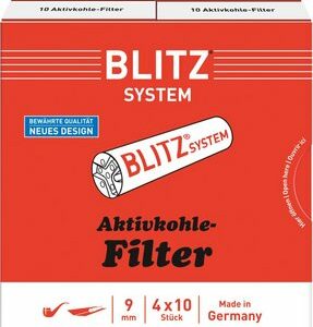 BLITZ System 9mm Aktivkohlefilter Inhalt 40 Filter