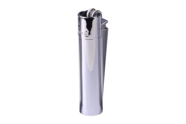 Clipper Mehrweg-Feuerzeug Metall Silber Poliert