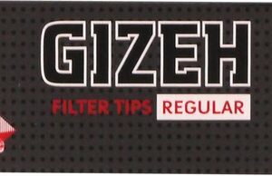GIZEH BLACK Filter-Tips Regular Inhalt 35 Blatt, 25x60mm