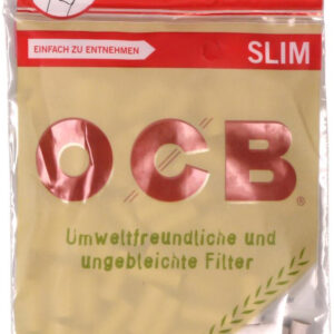OCB "Organic" Slim Filter ungebleicht Inhalt 120 Filter aus reiner Zellulose, biologisch abbaubar