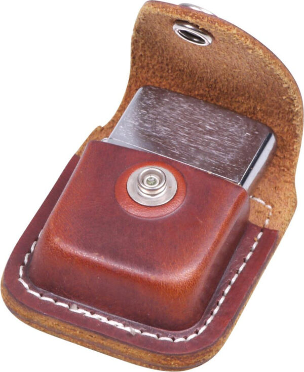 Zippo Feuerzeugtasche für Gürtel braun mit Clip