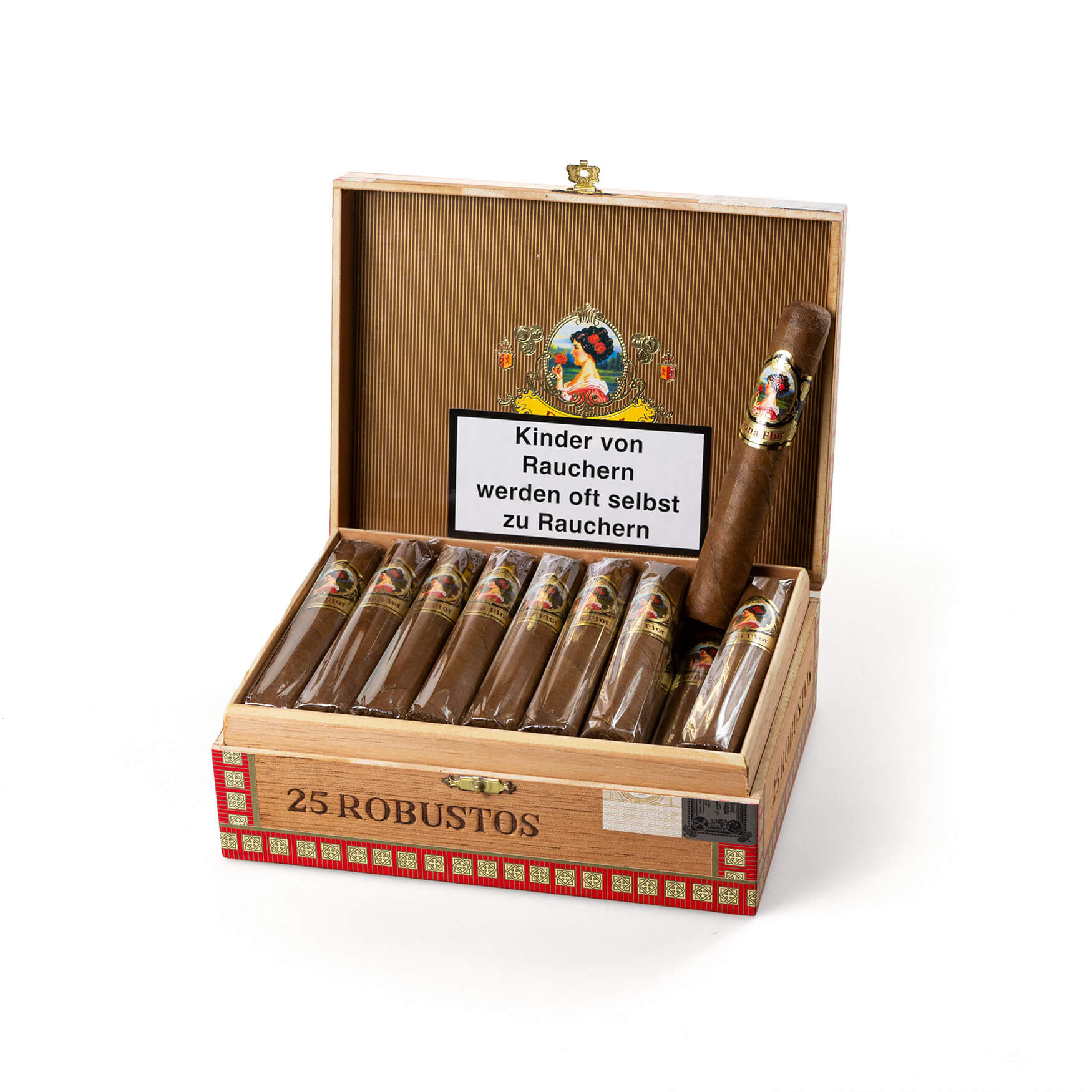 Dona Flor Robusto Kiste offen Longfiller Mata Fina Zigarre