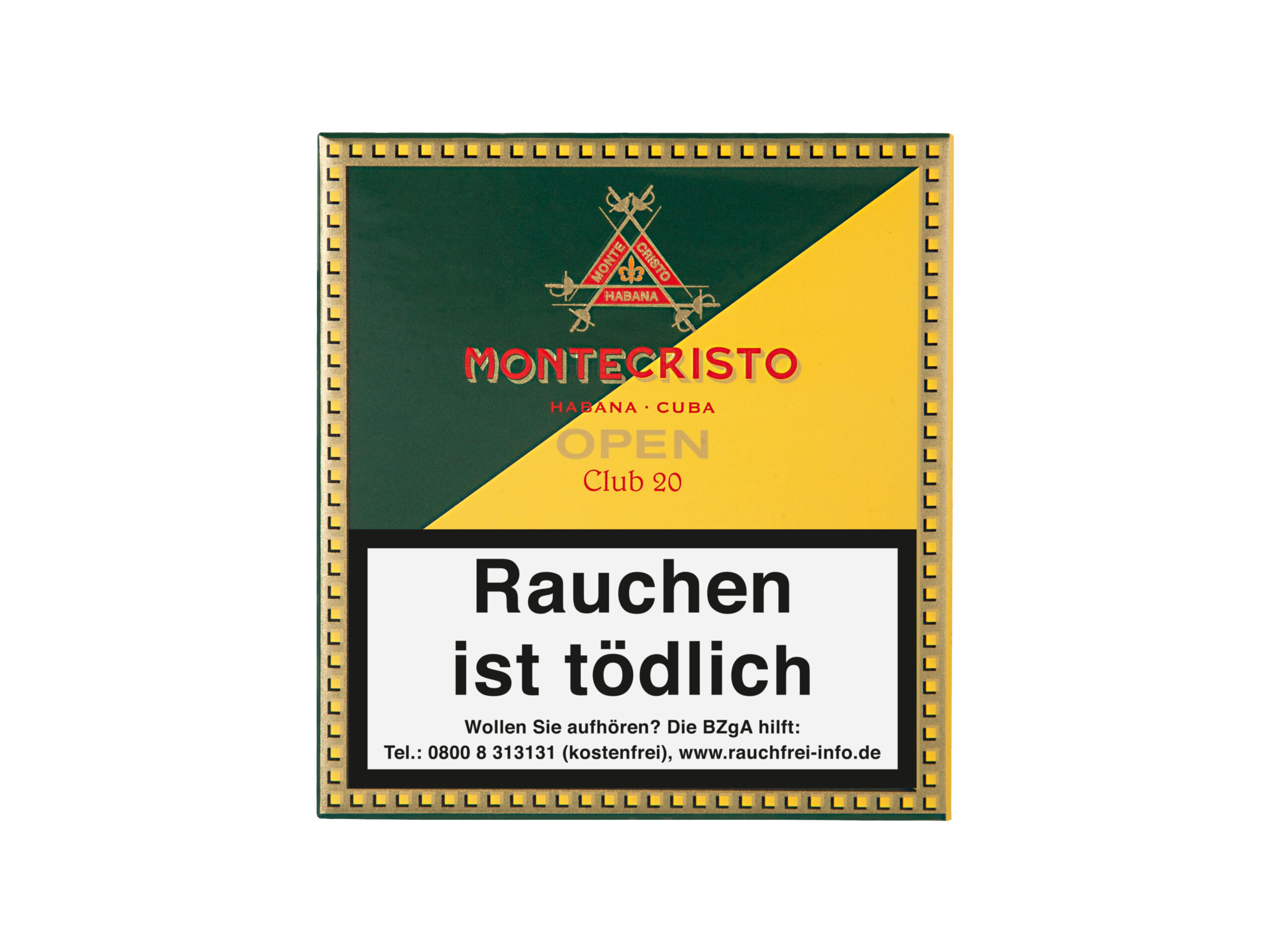 Cuban Mini Cigars Montecristo Open Club 20 Zigarillos Front